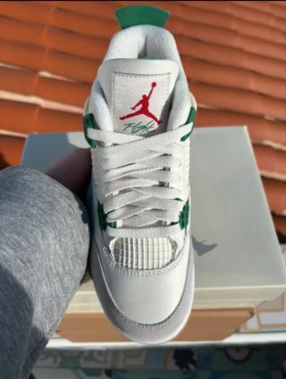 Zapatillas Jordan 4 Verde Blanco Talla 39