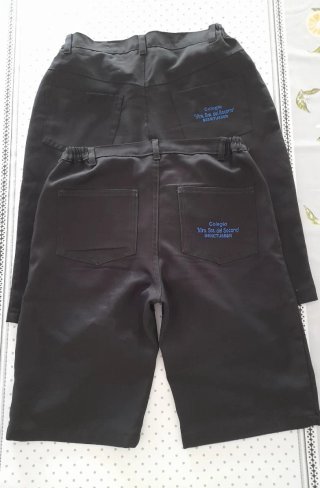 2 bermudas uniforme colegio N.S. del Socorro