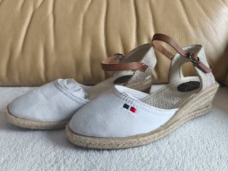 Sandalias esparto cuña T38