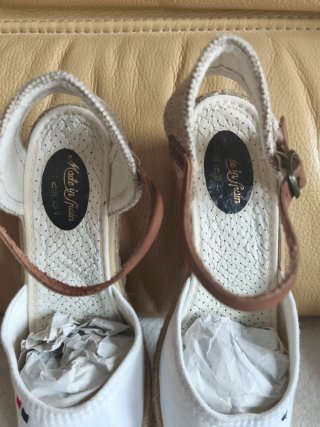 Sandalias esparto cuña T38