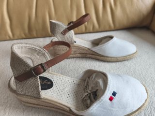 Sandalias esparto cuña T38