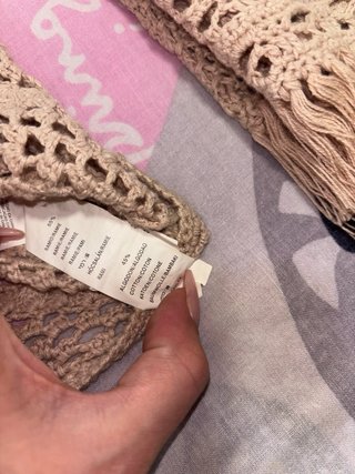 Blusa Zara Ganchillo beige 2000 vintage boho