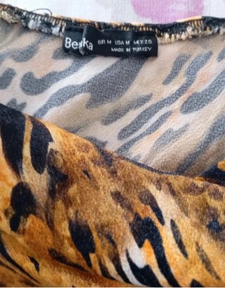 Vestido estampado animal print