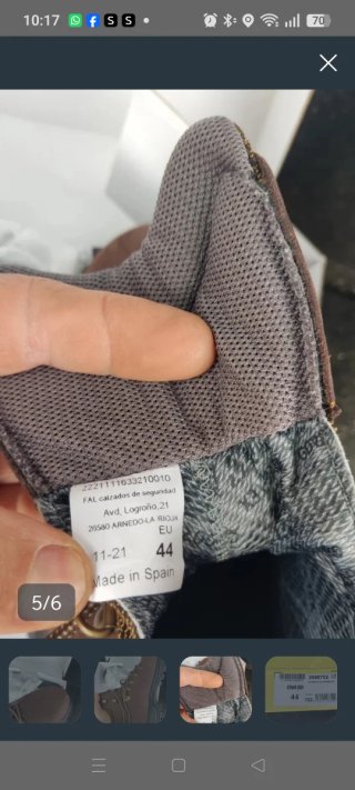 Botas de seguridad FAL T44 a estrenar