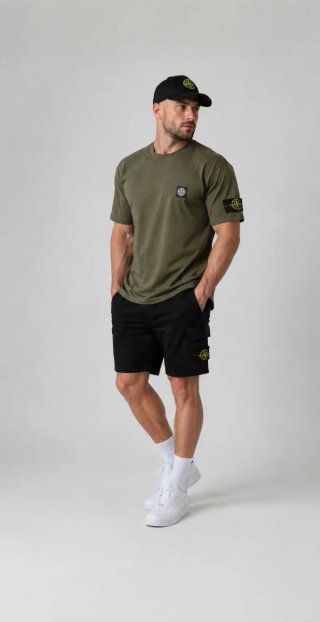 Stone Island Camiseta y Pantalón Corto Talla M