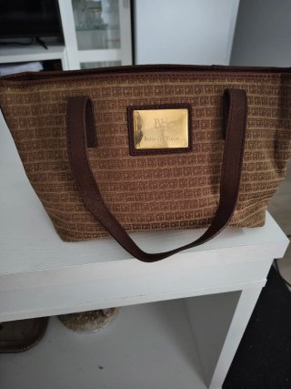 Bolso Pedro del Hierro Elegante Marrón y Dorado