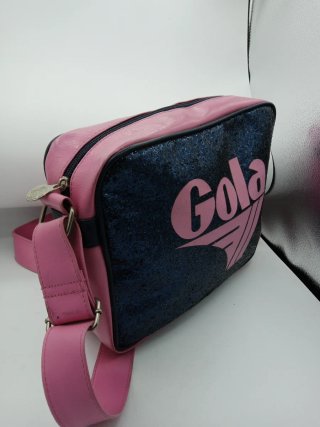 Borsa Gola fucsia glitter nero blu