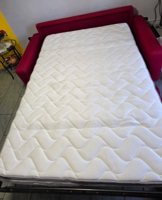 Divano letto 2 posti rosso Poltronesofà