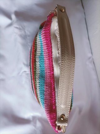 Borsa a mano in cotone fatta a mano