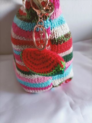 Borsa a mano in cotone fatta a mano