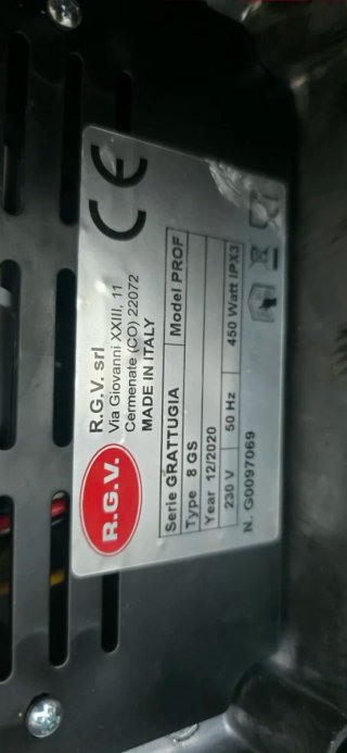 Rallador Eléctrico RGV 8,1 Kg PRECIO NO ES NEGOCIA