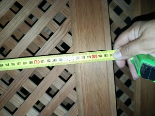 Separadores de madera con diseño de celosía