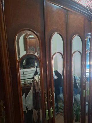 Dormitorio completo madera oscura