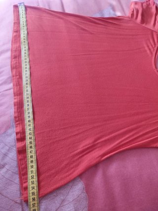 Camiseta naranja Encuentro con tirantes