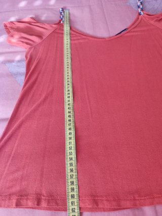 Camiseta naranja Encuentro con tirantes