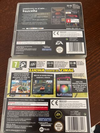 Pack 6 Juegos Nintendo DS Coches