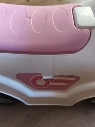 Correpasillos rosa y blanco