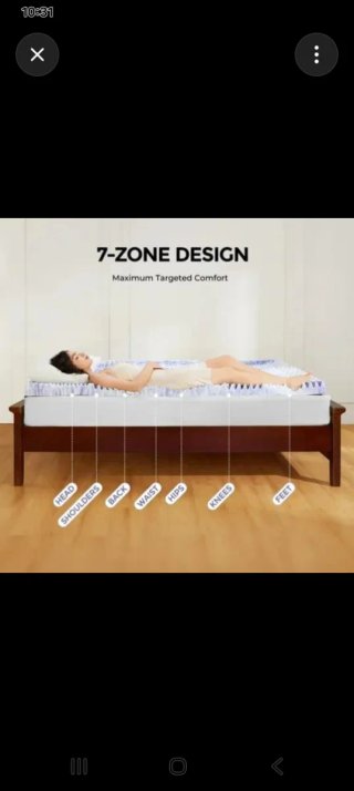 Topper Bedsure viscoelástico 140 x 190 cm – 7 cm
