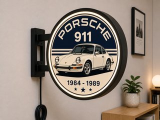 Cartel Luminoso Porsche 911 (1984-89)