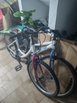 Bicicletas Blancas y Azules