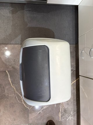 Papelera Cocina Gris Tapa Basculante