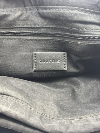 Bolso Parfois Negro Cadena Plata