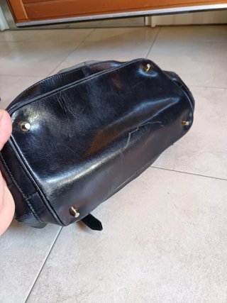 Borsa Burberry in pelle e tessuto