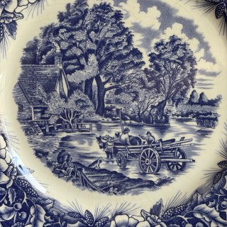 Set 6 piatti Ceramica Quadrifoglio Old England
