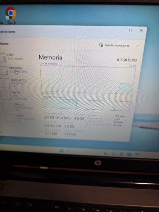 Ordenador portátil HP Intel icore 3, 8RAM