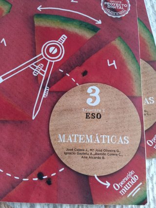 Libros de texto matemáticas 3 ESO