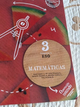 Libros de texto matemáticas 3 ESO