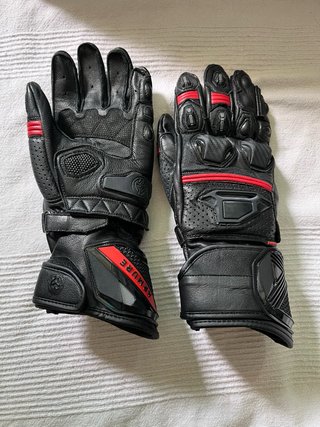 Guantes Moto Armure Drake Black/Red Talla XS