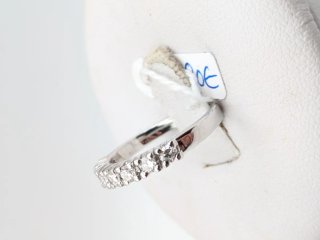 Anillo Oro 18k Blanco Diamantes