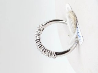 Anillo Oro 18k Blanco Diamantes
