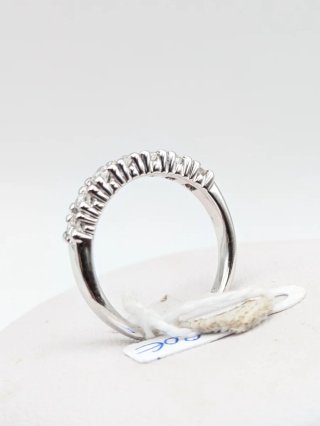 Anillo Oro 18k Blanco Diamantes