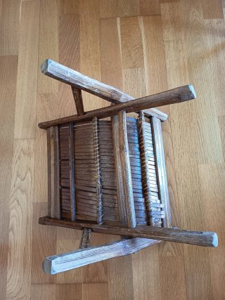 Silla Rústica Bambú/Madera Colonial