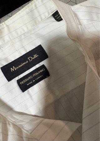 Camisa Massimo Dutti Talla 42 Rayas