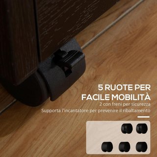 Archivador de Oficina con 3 Cajones, 5 Ruedas, Cajonera de Oficina con Cerradura y 2 Llaves para Carta/Legal/Formato A4, Armario Vertical para Estudio, 39.2X40X65.4 Cm, Negro