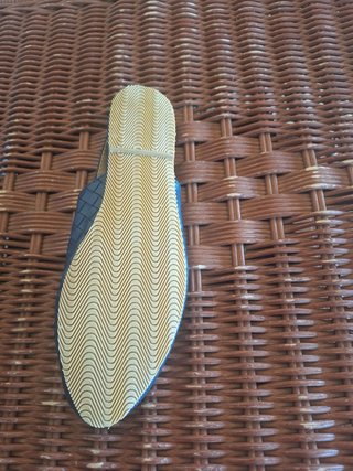 Zapatos planos trenzados mujer azul