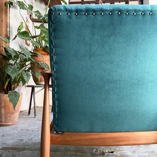 Conjunto de sillones y mesa vintage Mid Century