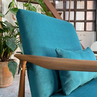Conjunto de sillones y mesa vintage Mid Century