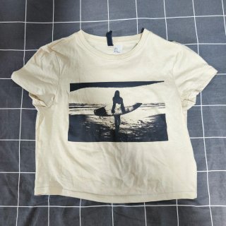 Camiseta H&M Surf Beige