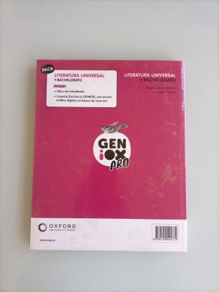 Literatura Universal 1º Bachillerato. Libro del...