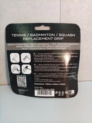 Sobregrip para Raquetas Palas Tenis / Padel Negro