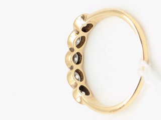 Anillo oro 18k 5 diamantes