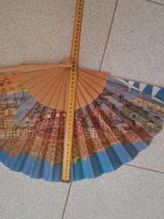 Lote de 5 abanicos decorativos