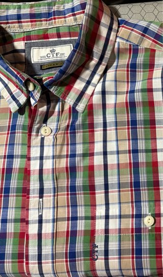 Camisa Cortefiel Manga Corta Talla XL