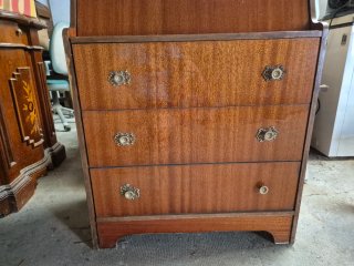 Mueble bar de madera vintage mid century