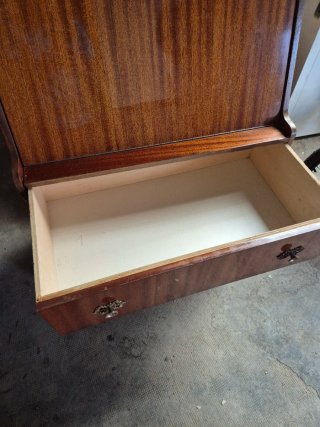 Mueble bar de madera vintage mid century