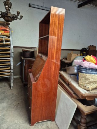 Mueble bar de madera vintage mid century